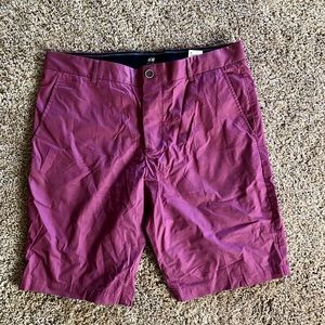 Men’s purple regular fit shorts